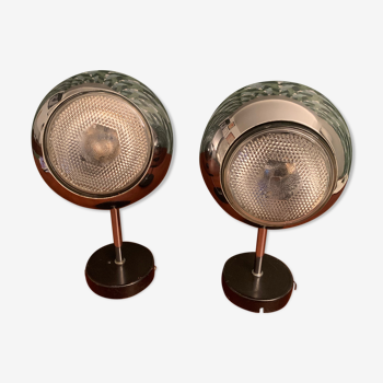 Pair wall lamps Eyeball staff leuchten