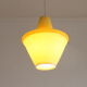 Early plastics cellulose pendant lamp by Atelier de recherche plastique and Rotaflex 1950s.