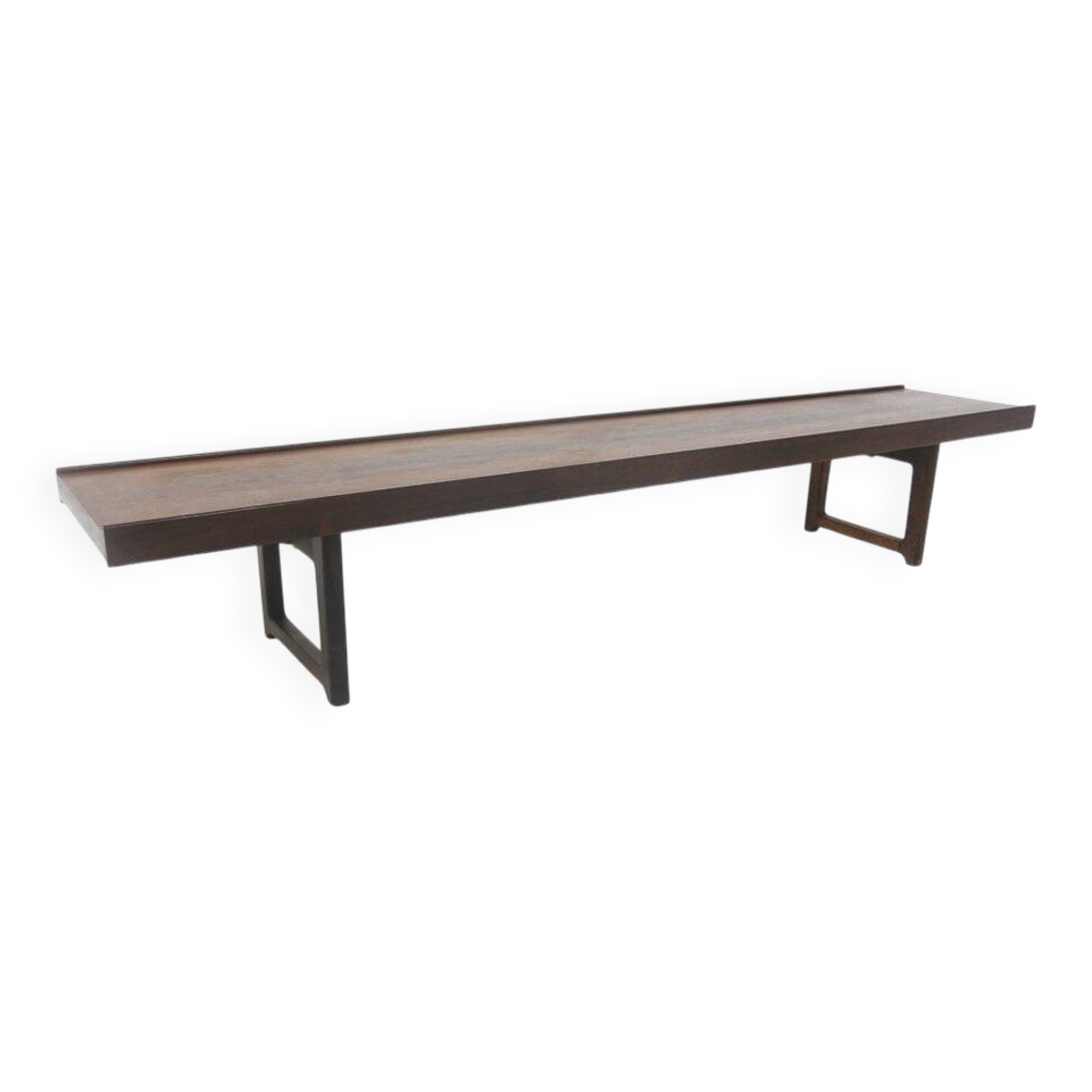 "Krobo" bench in rosewood, Torbjørn Afdal for Bruksbo, Norway, 1960