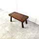 Solid wooden brutalist coffee table, 1960s