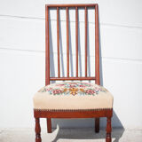 Wooden nurse chair with upholstery seat