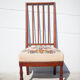 Chaise de nourrice bois avec assise tapisserie