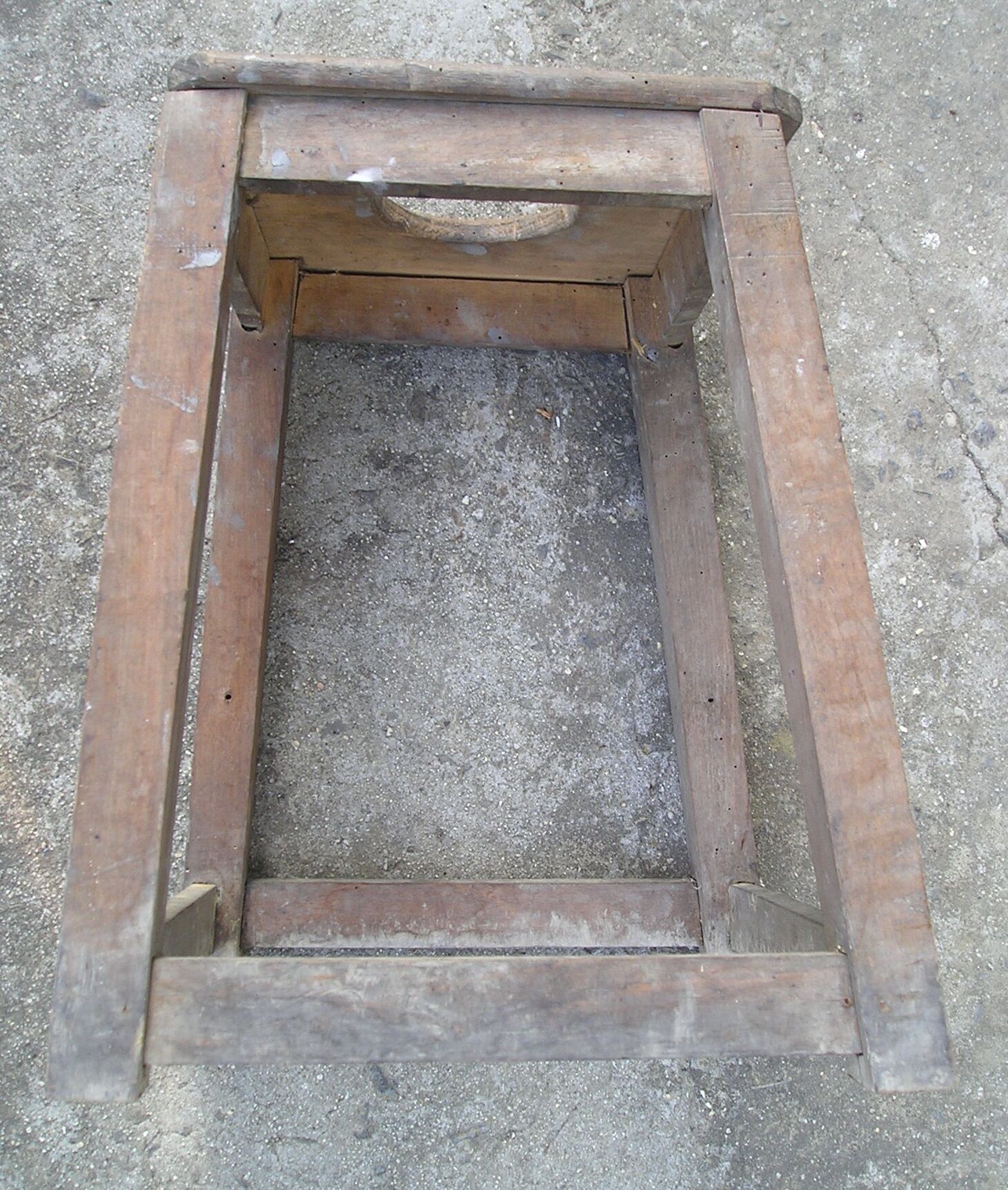 Old wooden stool