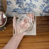 Vide Poche ou Bougeoir en Cristal par JG Durand Style Art Déco Contemporain