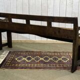 Rustic chestnut bench from the late 19th century.