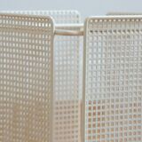 Modernist perforated metal umbrella stand from the 60s/70s