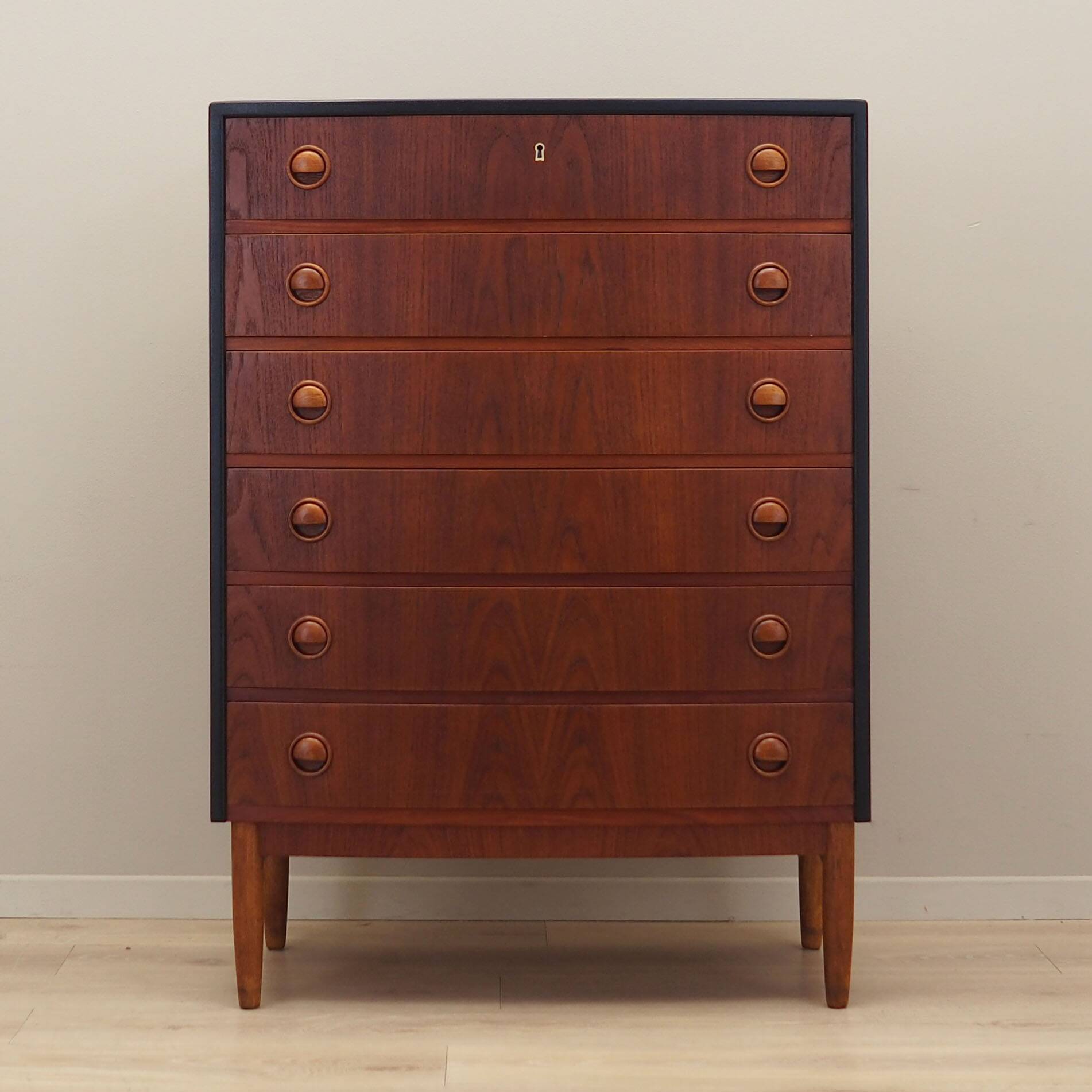 Teak chest of drawers, Danish design, 1960s, designer: Kai Kristiansen, man