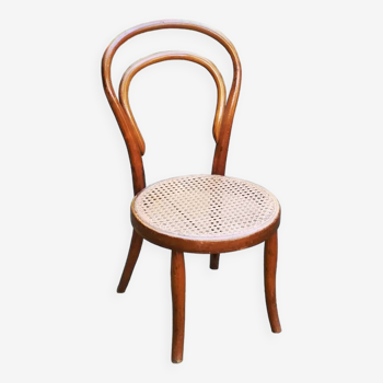 J.J. Kohn, chaise bistrot cannée pour enfant, vers 1900