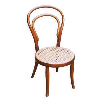 J.J. Kohn, chaise bistrot cannée pour enfant, vers 1900