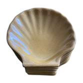 Set of 6 Emile Henry stoneware scallops