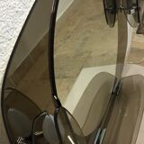 Mirror smoked ice design bright vintage 1970