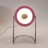 Lampe de table de l’ère spatiale | violet et chrome | Millésime années 70