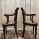 Paire de fauteuils cannés de style Louis XVI