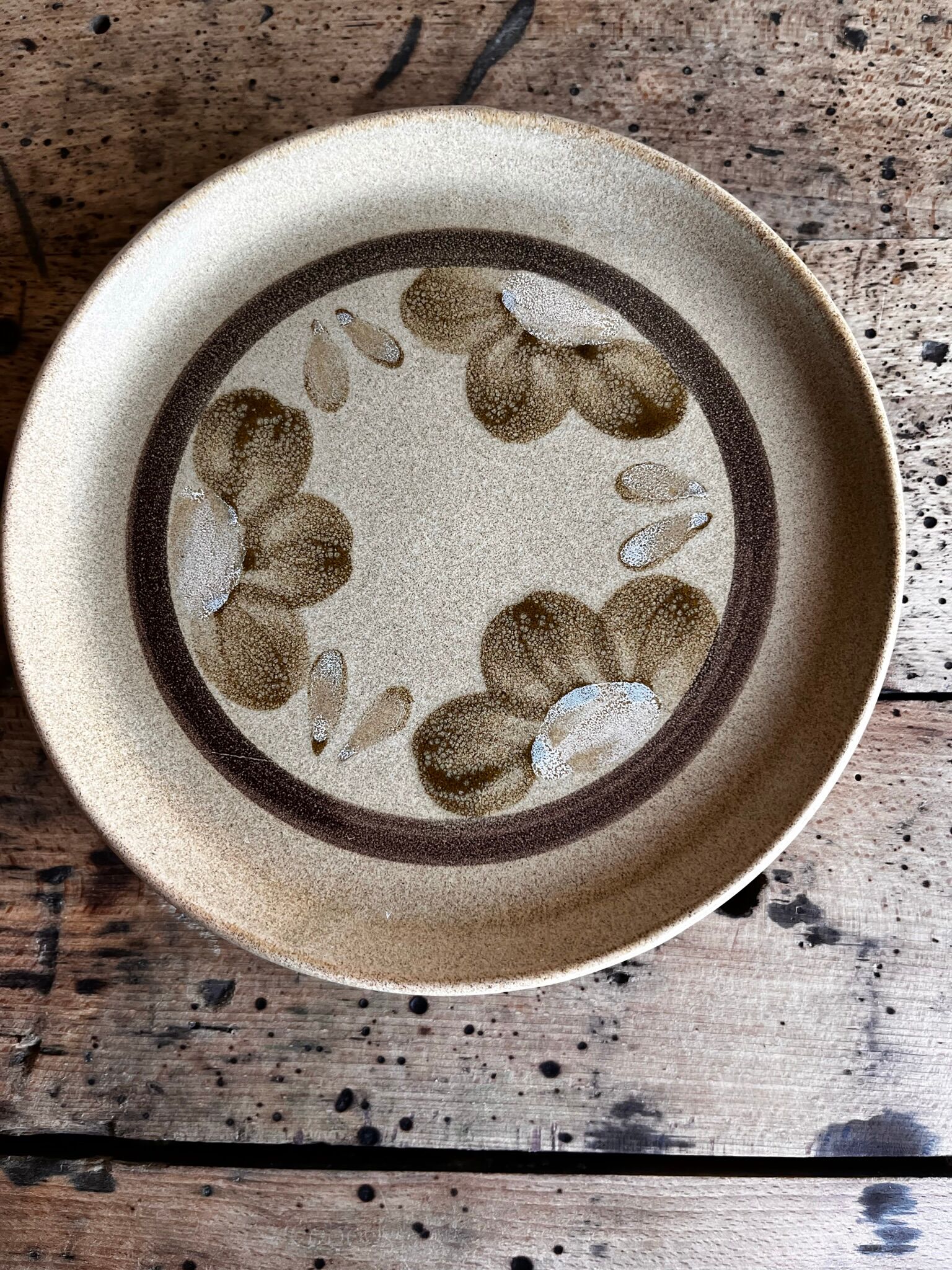 6 dessert plates Sarreguemines Atelier d'Art de Lorraine