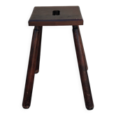Ancien tabouret de ferme vintage