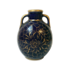 Vase in Limoges Chalais oven blue and gold
