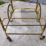 Golden brass cart