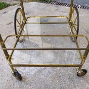 Golden brass cart