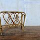 Rattan magazine rack