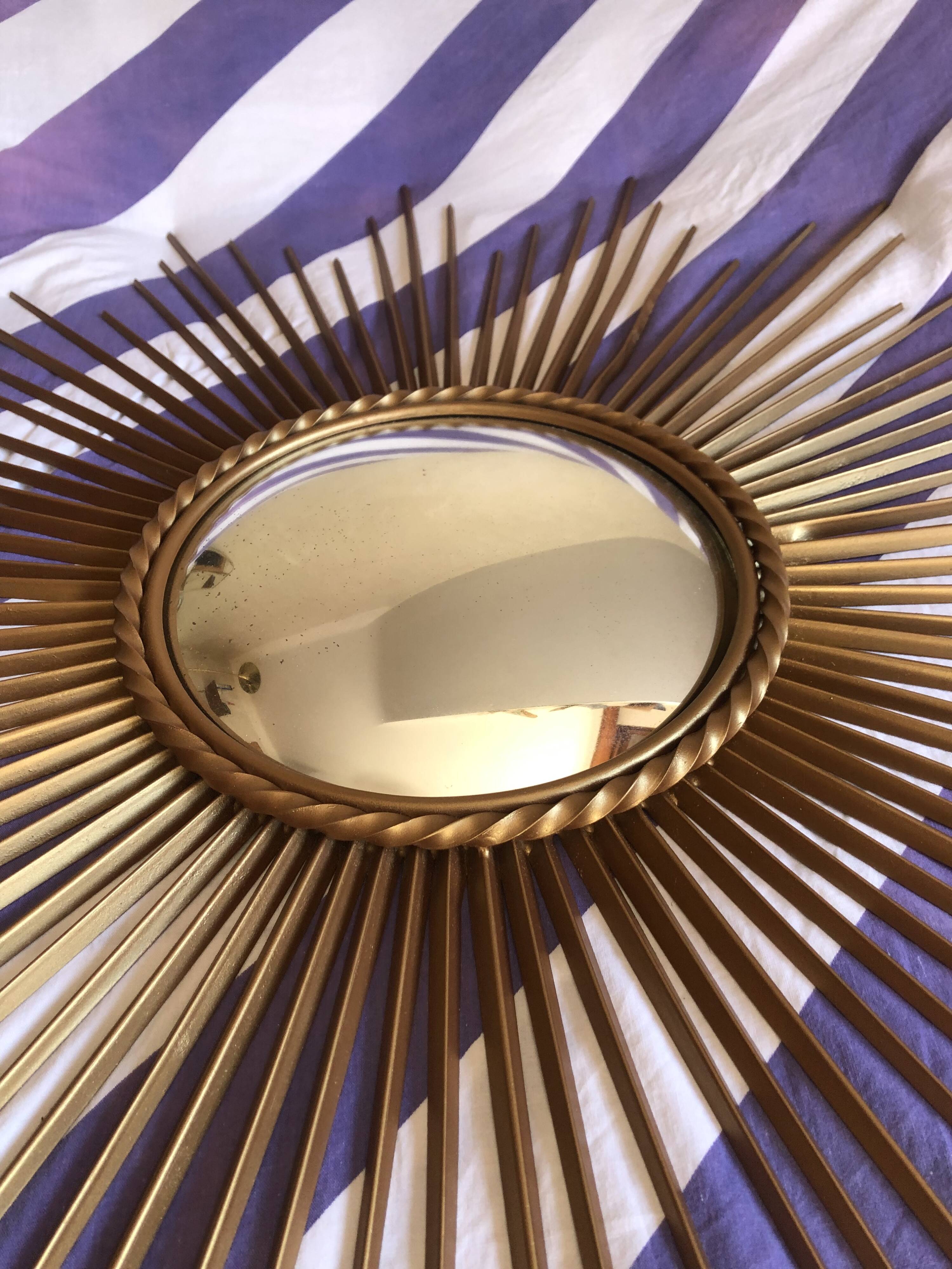 Chaty Vallauris witch's eye curved mirror from the 60s