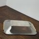 Silver and gold metal serving tray