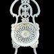 Set of four Victorian style cast iron garden chairs circa 190