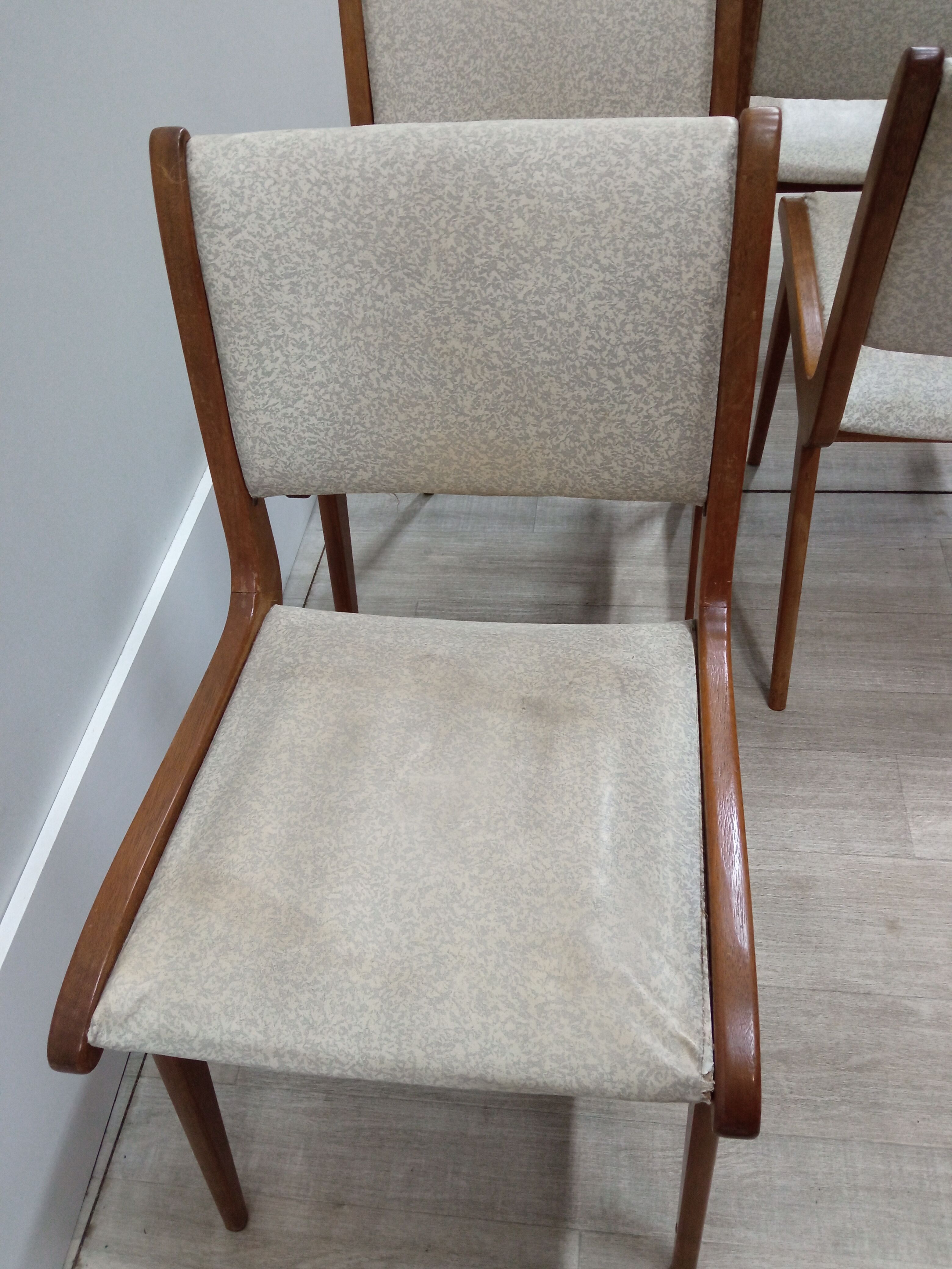 6 compass foot chairs