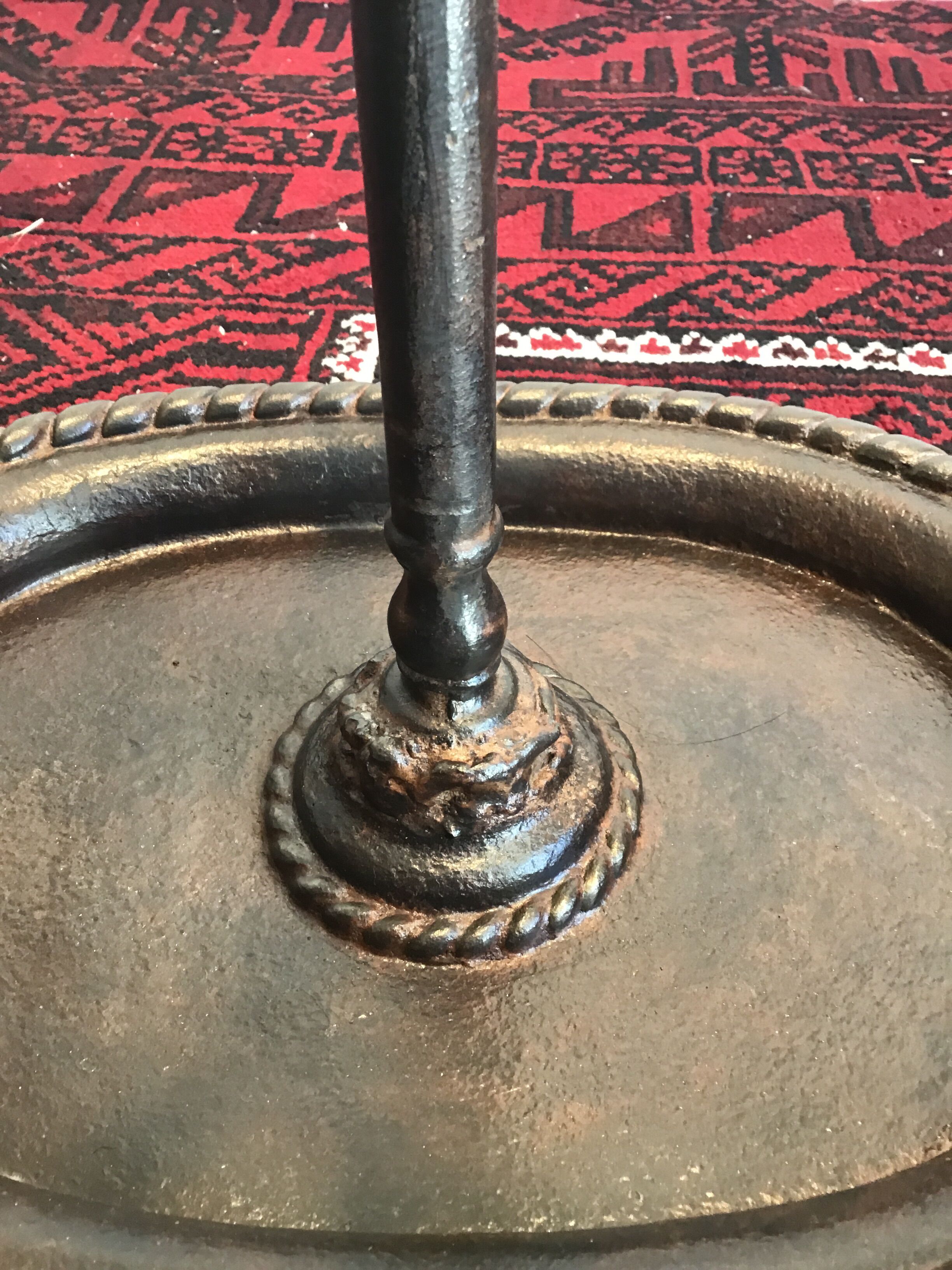 Antique cast iron umbrella holder