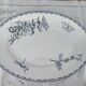 Large oval earthenware dish from Sarreguemines model Carmen