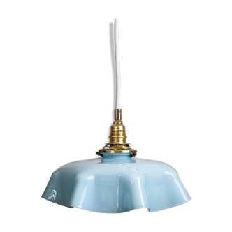 Sky blue glass pendant lamp
