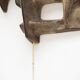 Brutalist wall lamp by Matt Camps for Loré Ceramics, the Netherlands, 1960s