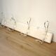 Metal and wood wall coat rack