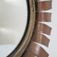 Copper and brass flower mirror by Vinay 60s