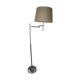 Lampadaire liseuse métal chromé pied tulipe 2 bras articulés