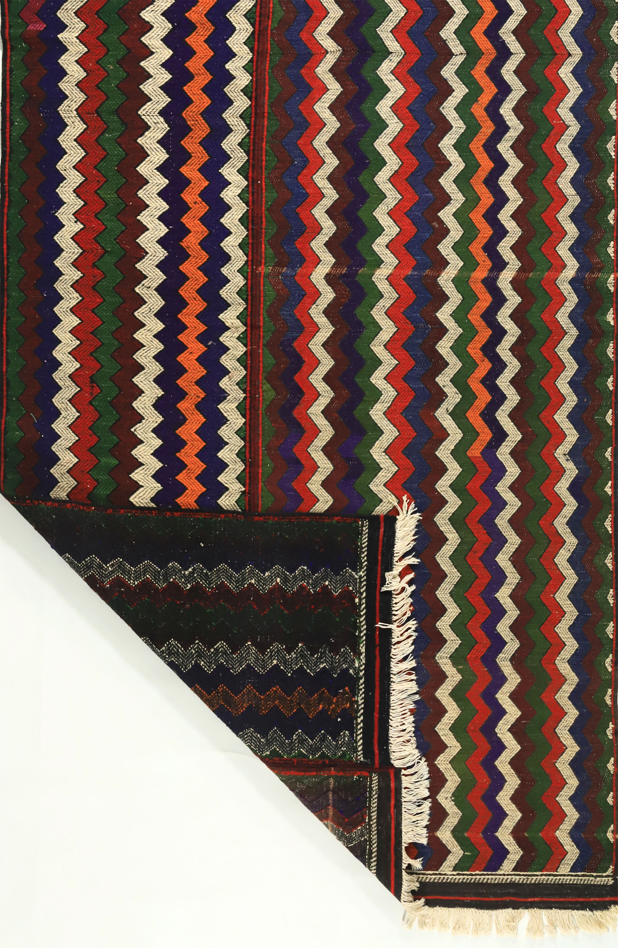 Anatolian handmade kilim rug 226 cm x 132 cm