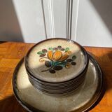 Set of 12 plates from the Boch La Louvière Corfu vintage collection
