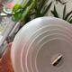 Translucent glass saucer suspension