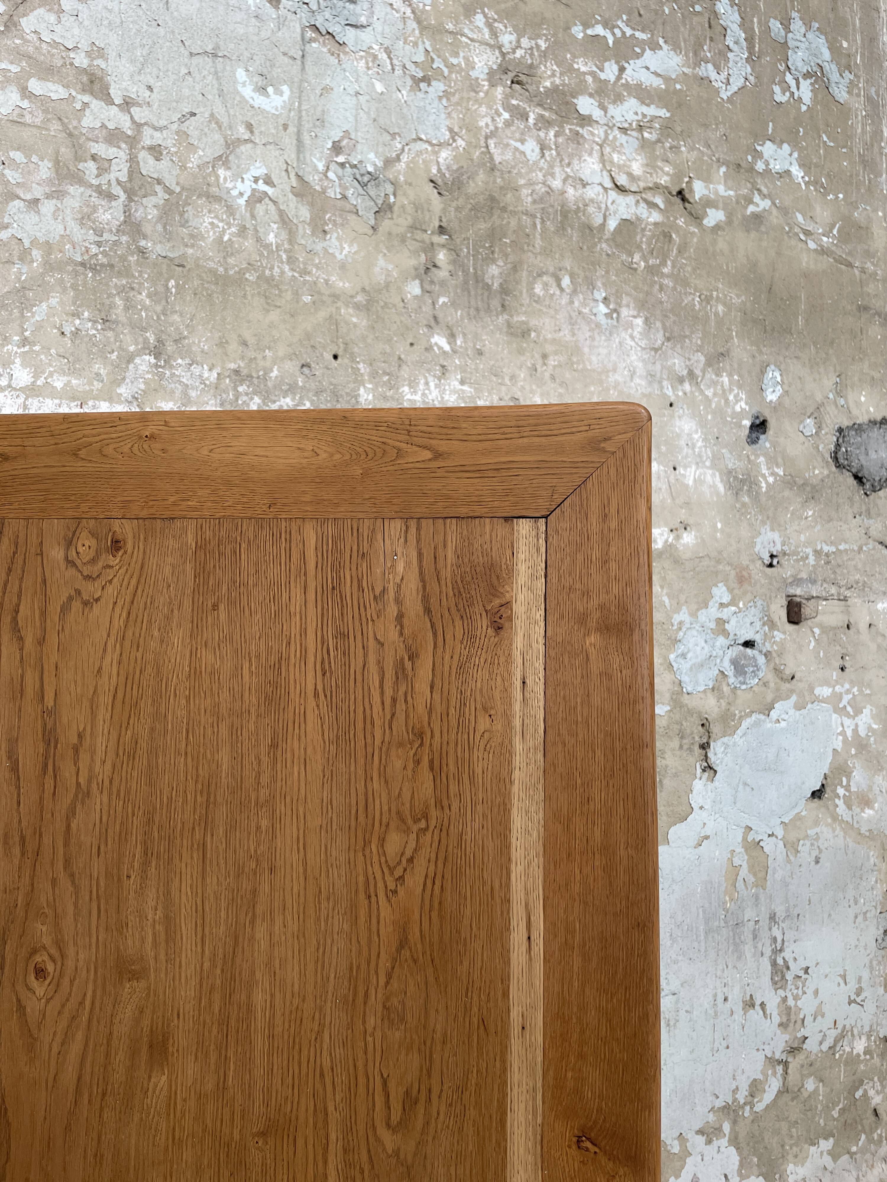 Solid wood farmhouse table