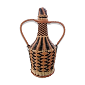 Bouteille scoubidou noire et orange