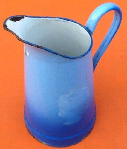 1940s Enamelled sheet metal pitcher