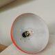 Vintage Orange Chrome Pendant Light: 1970s Space Age Lamp