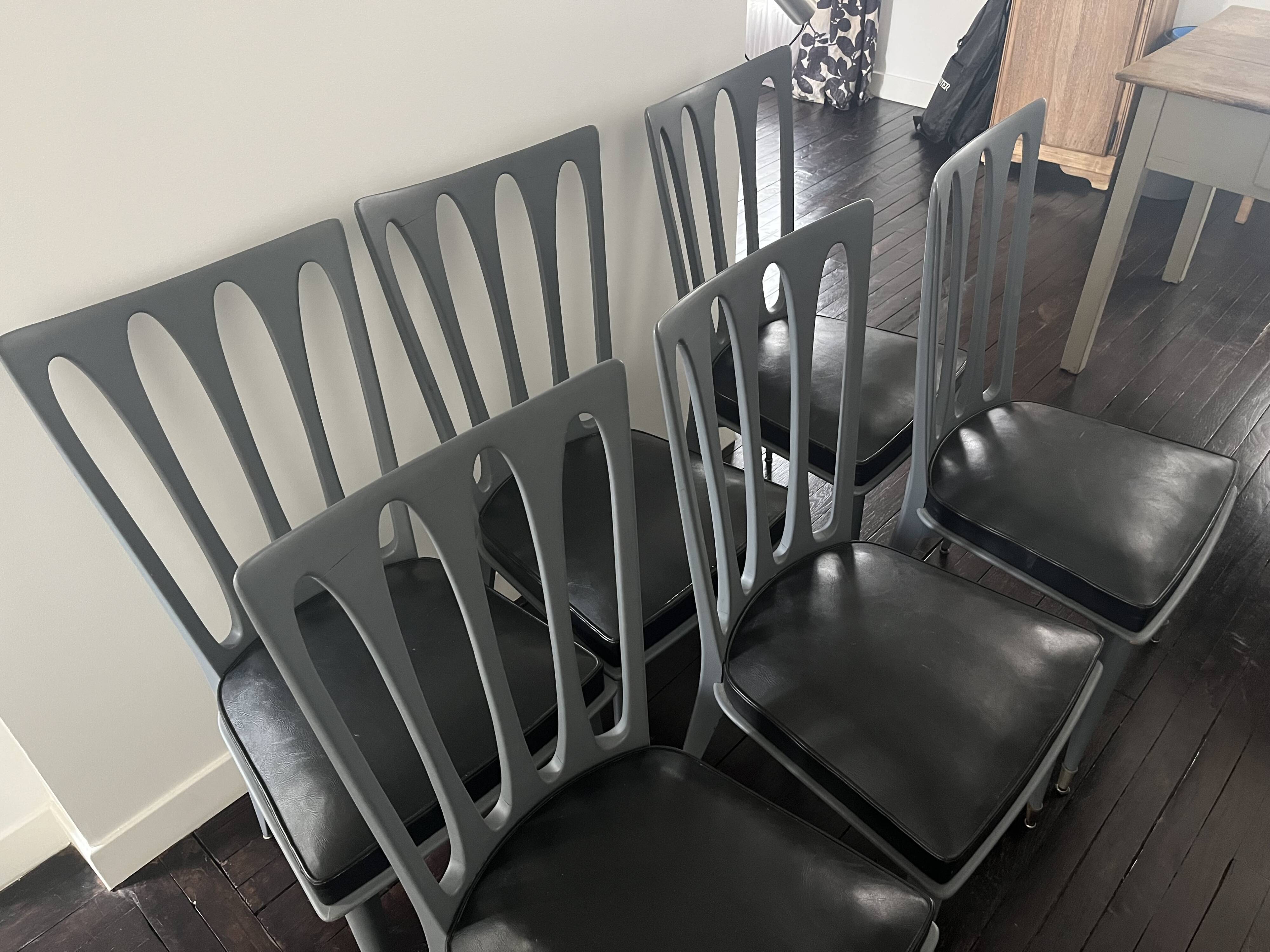 6 chairs from the 1950s