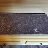 Grey marble art deco console