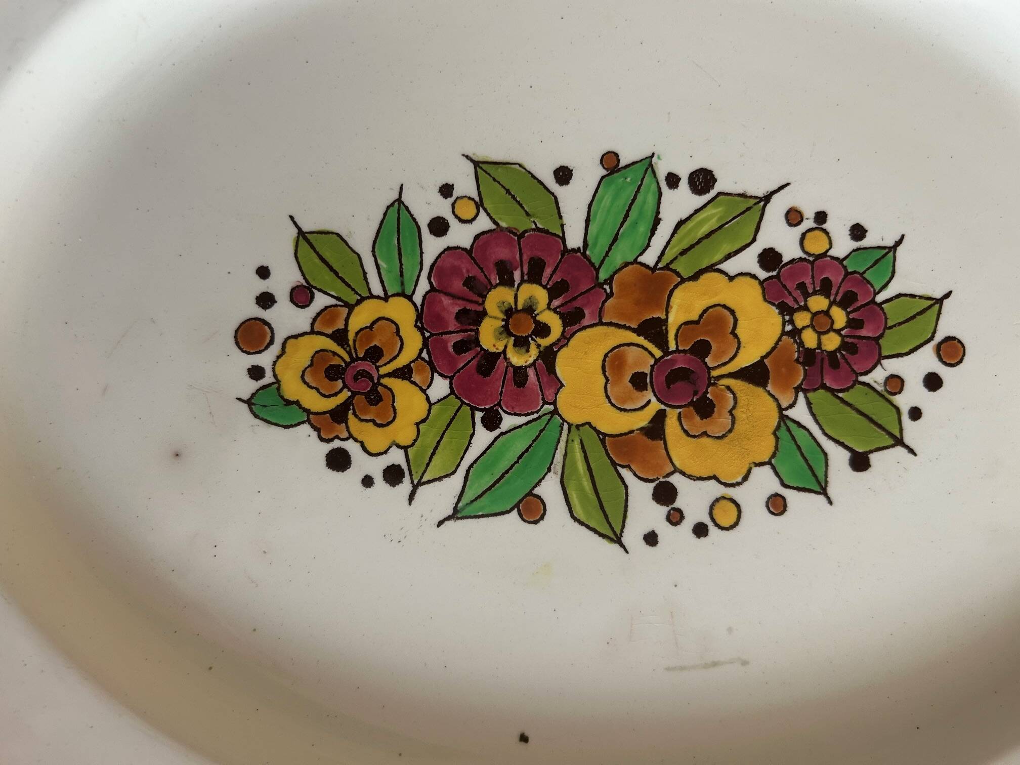 Set of art deco dishes boch fréres la louviére