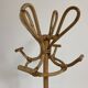 Vintage 50's rattan parrot coat rack