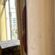 White wooden mirror 245 x 125 cm