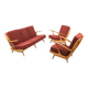 Canapés et fauteuils lounge au design vintage Sprij / Spuij’s, années 1960