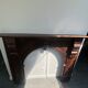 Wood fireplace mantle