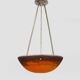 Art Nouveau ceiling-mounted basin pendant light from GV de Croismare, France, 1920s