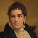 Large portrait signed Luigi Sorio and dated 1898